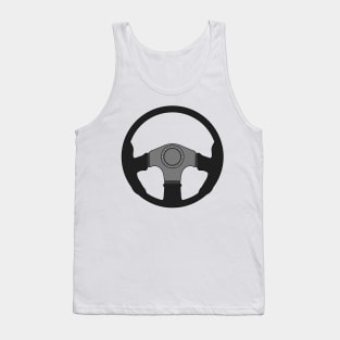 Steering Wheel Car Driving Vehicle Speed Gift Idea Tank Top